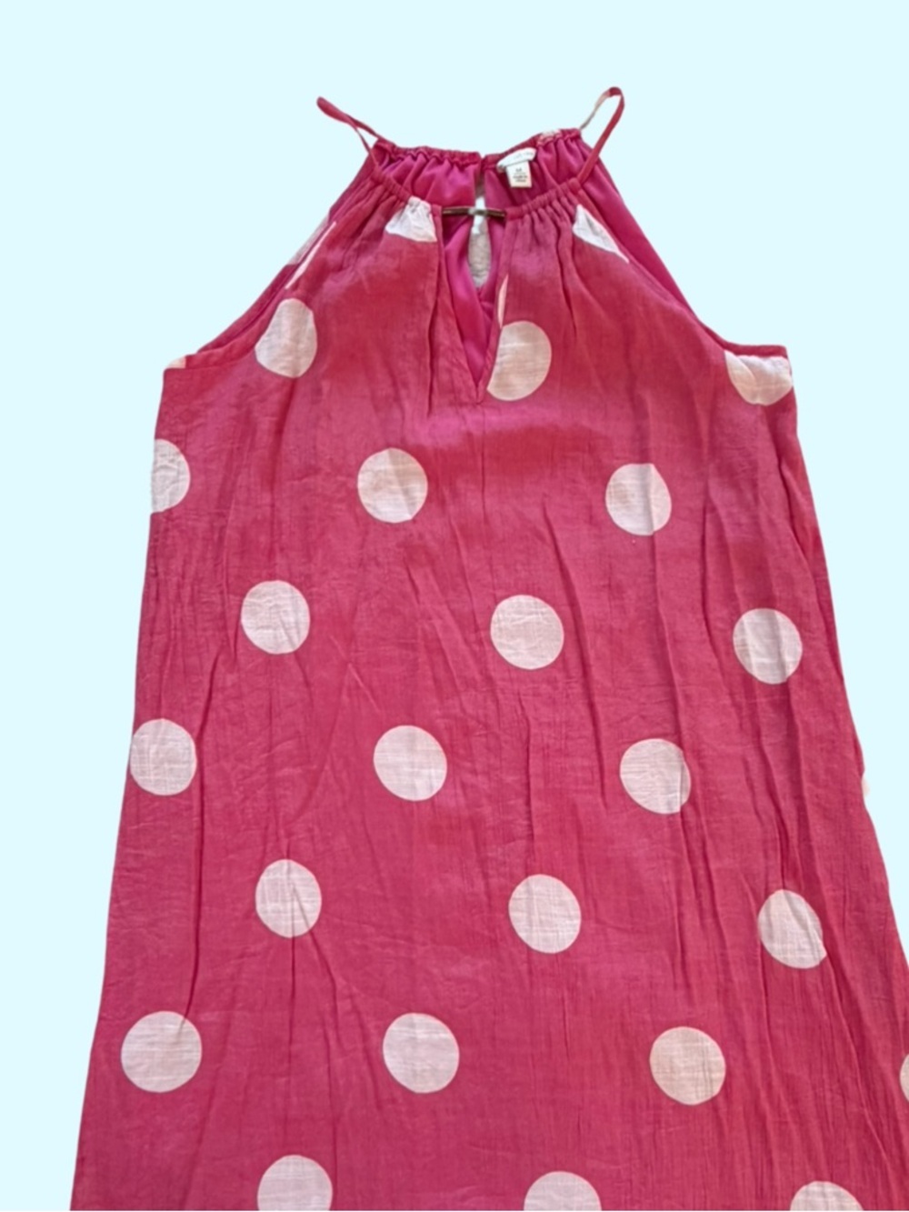 Cato Pink Maxi Dress with White Polka Dots